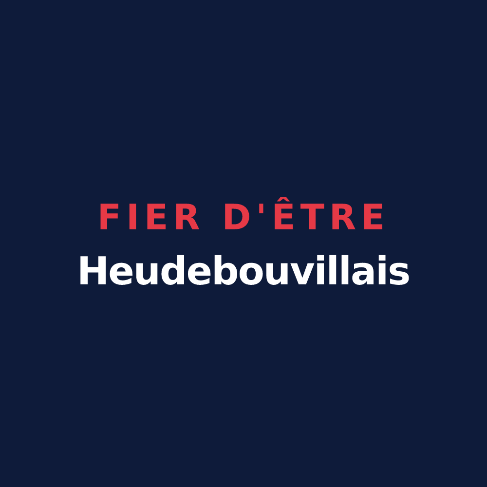 T-shirt « Fier d'être Heudebouvillais » — design pour Heudebouville