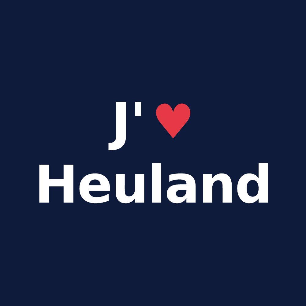 T-shirt personnalisé Heuland — design J'aime Heuland