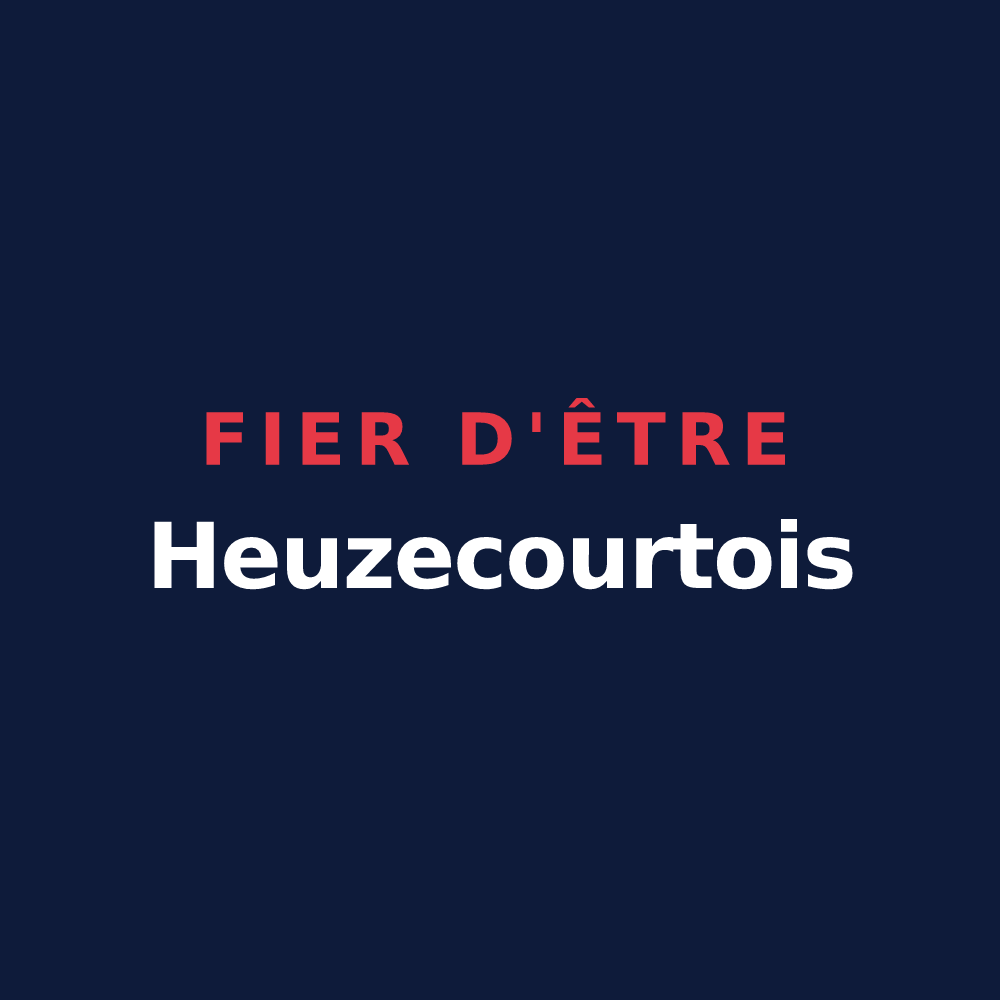 T-shirt « Fier d'être Heuzecourtois » — design pour Heuzecourt