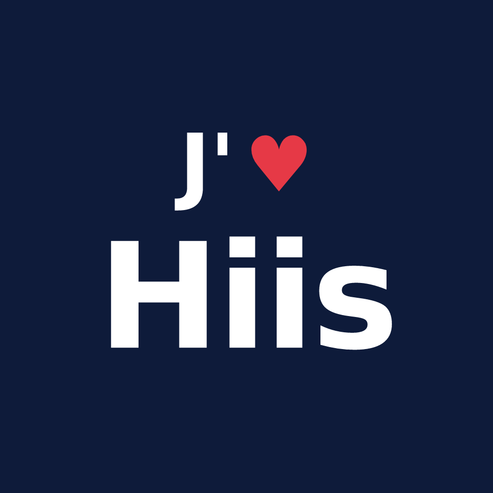 T-shirt personnalisé Hiis — design J'aime Hiis