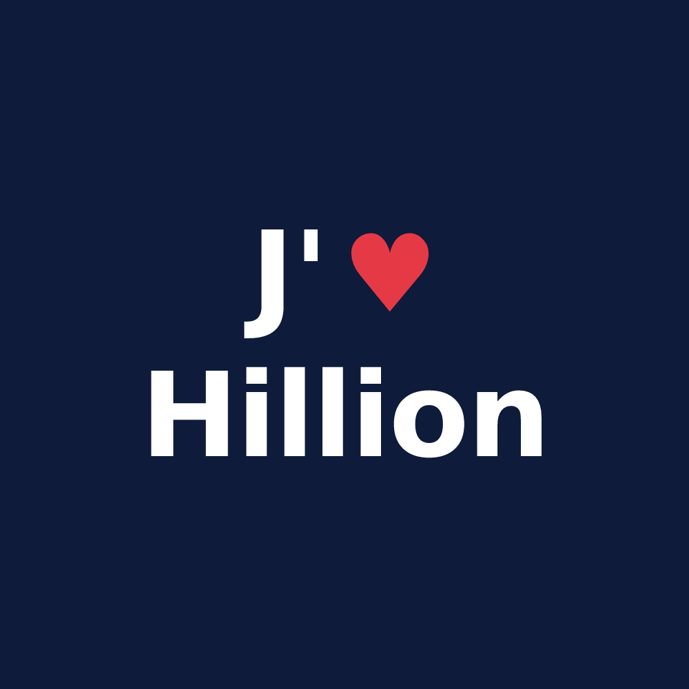 T-shirt personnalisé Hillion — design J'aime Hillion