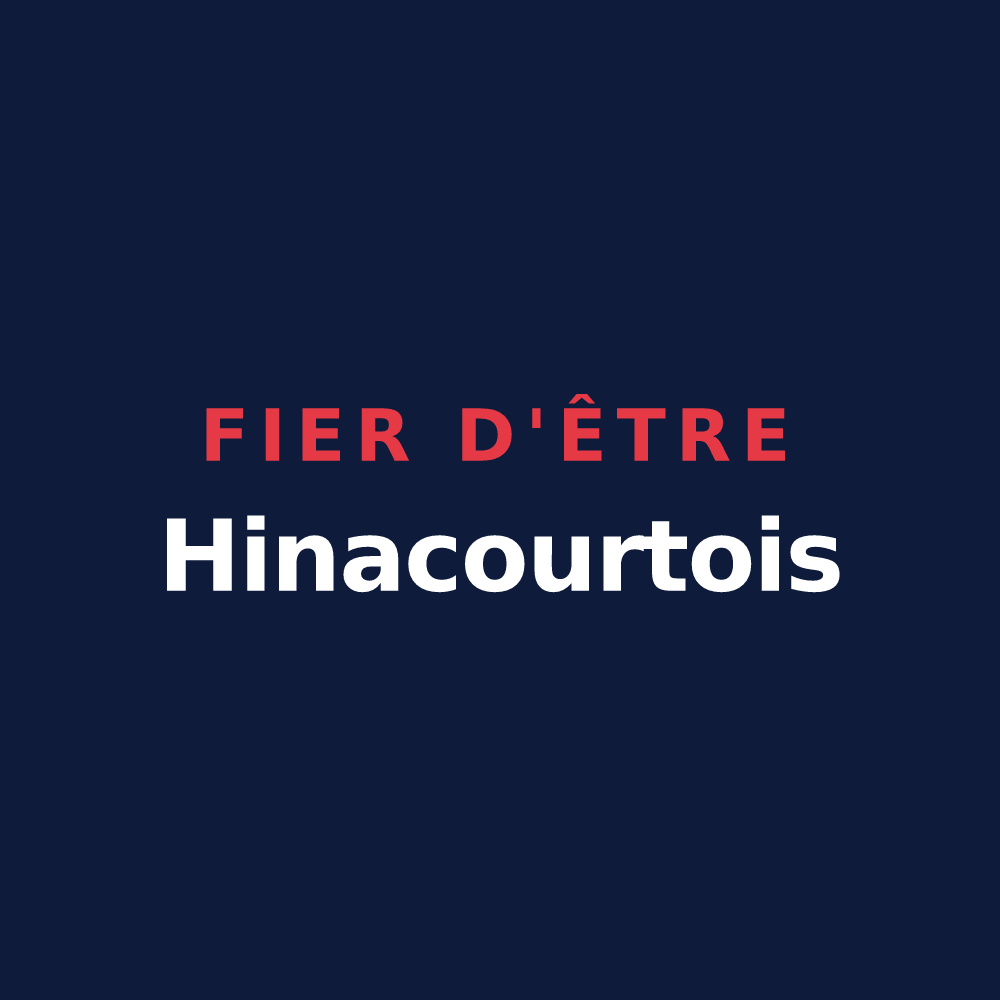 T-shirt « Fier d'être Hinacourtois » — design pour Hinacourt