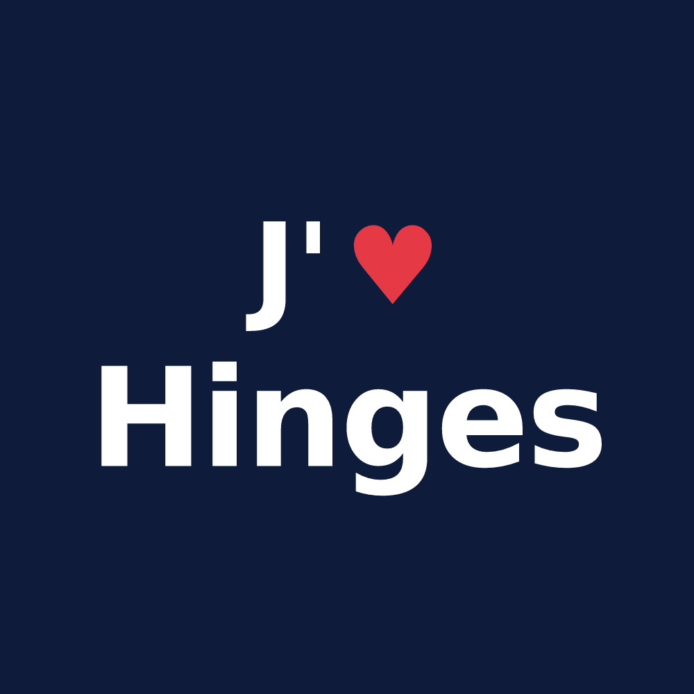 T-shirt personnalisé Hinges — design J'aime Hinges