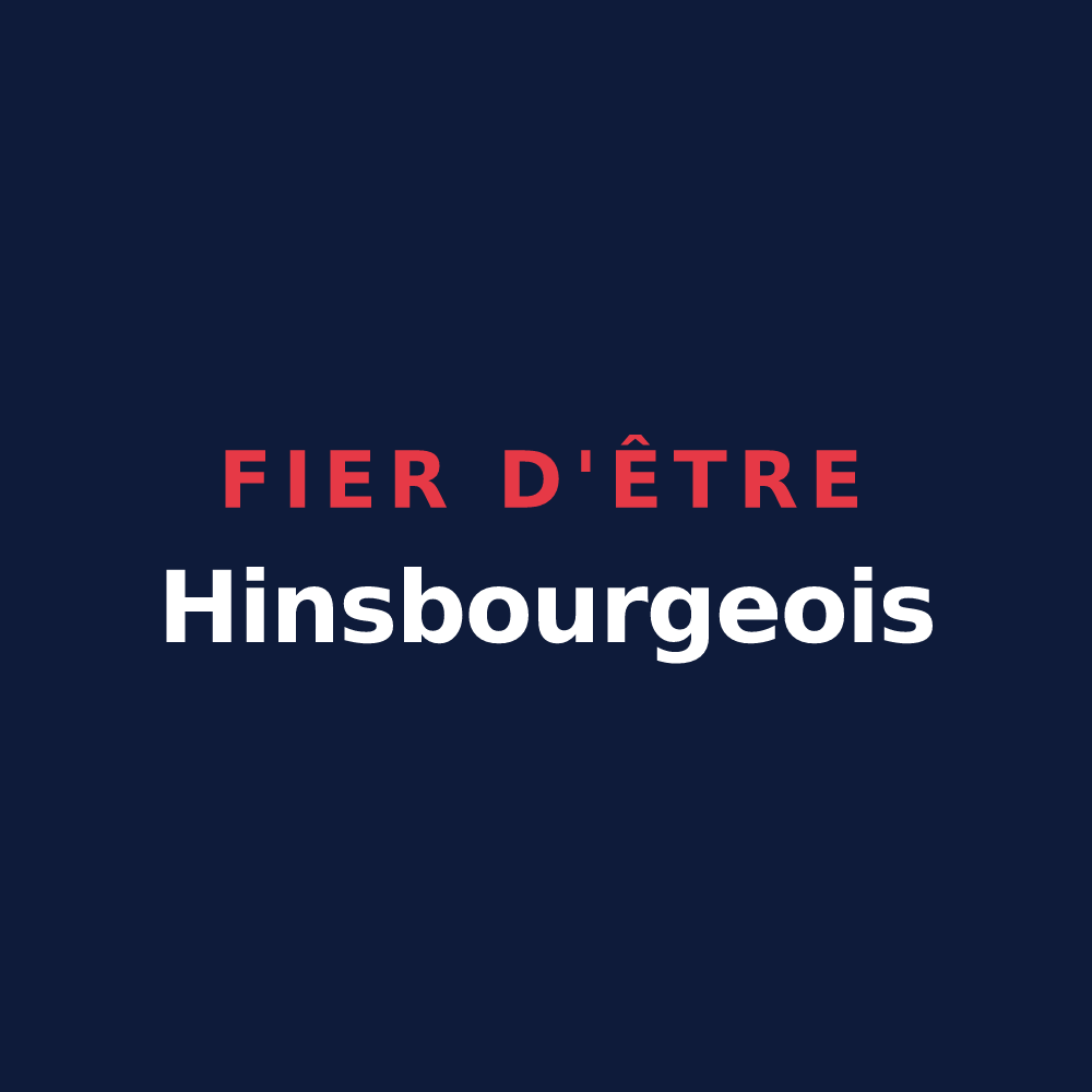 T-shirt « Fier d'être Hinsbourgeois » — design pour Hinsbourg
