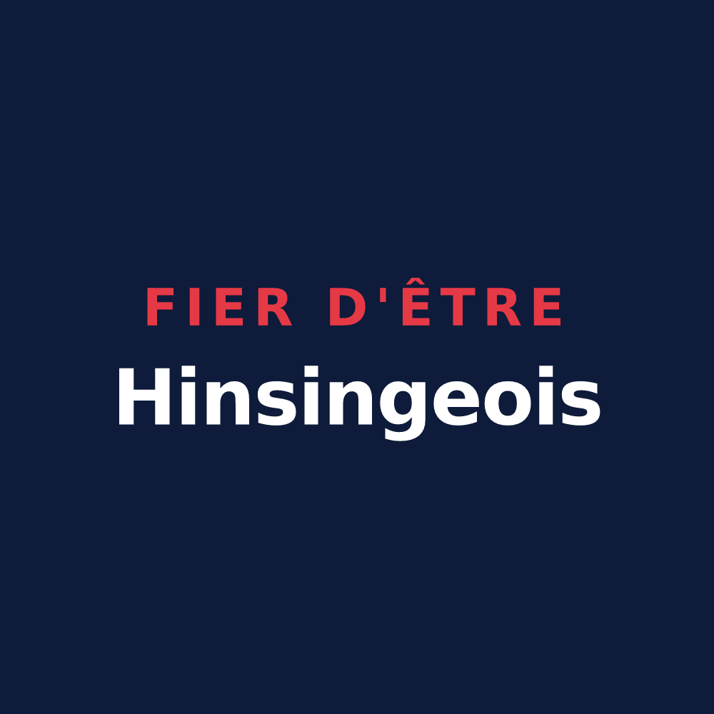 T-shirt « Fier d'être Hinsingeois » — design pour Hinsingen