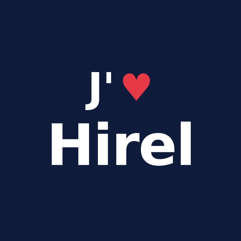 T-shirt personnalisé Hirel — design J'aime Hirel