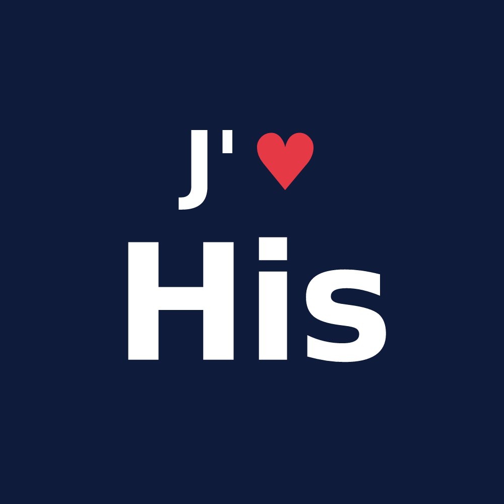 T-shirt personnalisé His — design J'aime His