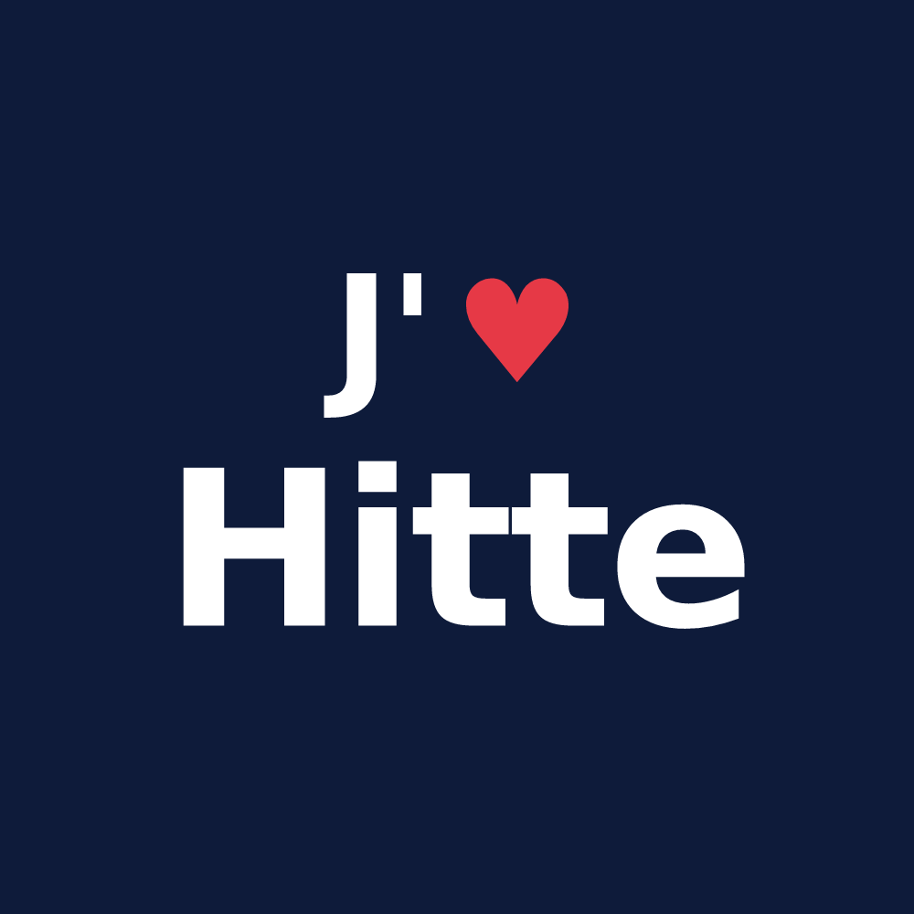 T-shirt personnalisé Hitte — design J'aime Hitte