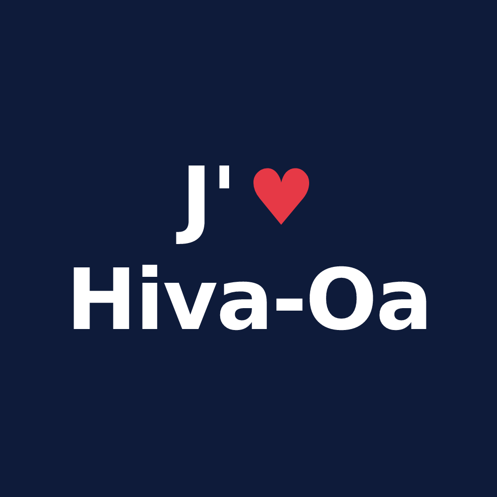 T-shirt personnalisé Hiva-Oa — design J'aime Hiva-Oa