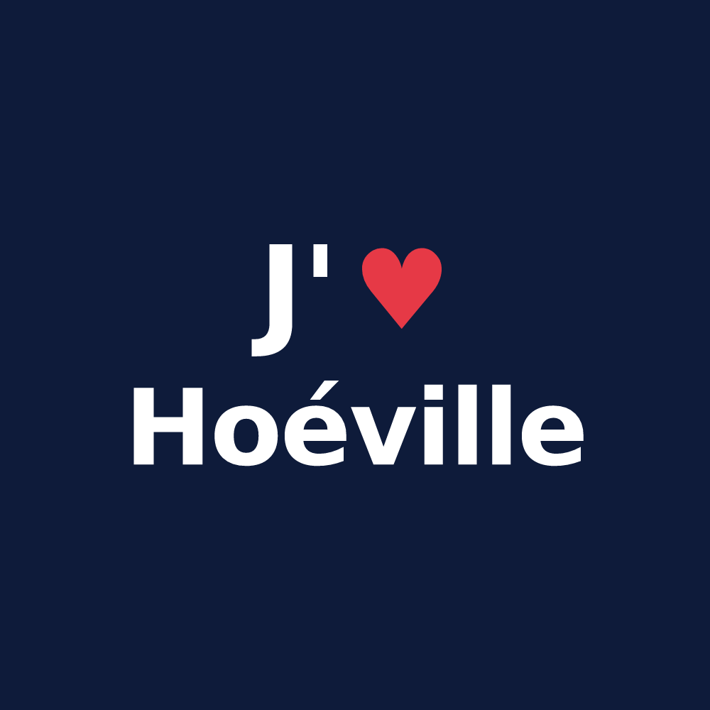 T-shirt personnalisé Hoéville — design J'aime Hoéville