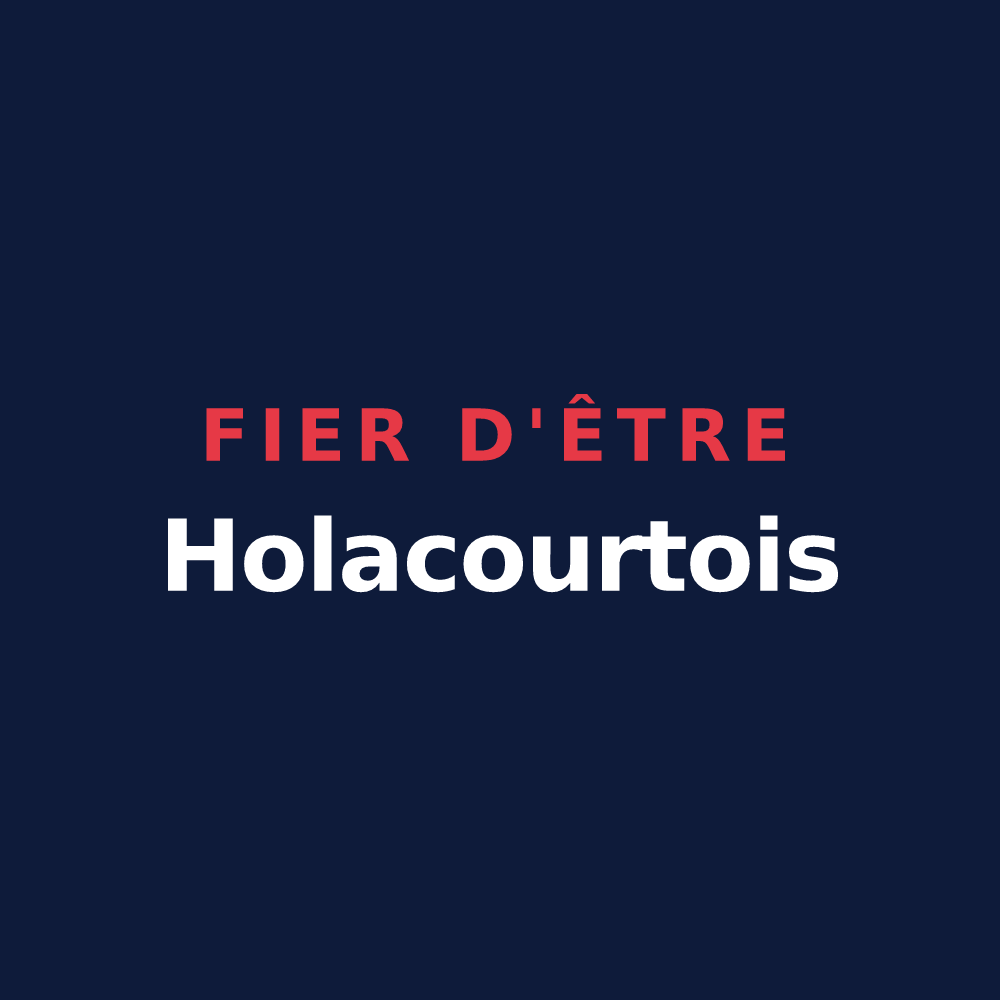 T-shirt « Fier d'être Holacourtois » — design pour Holacourt