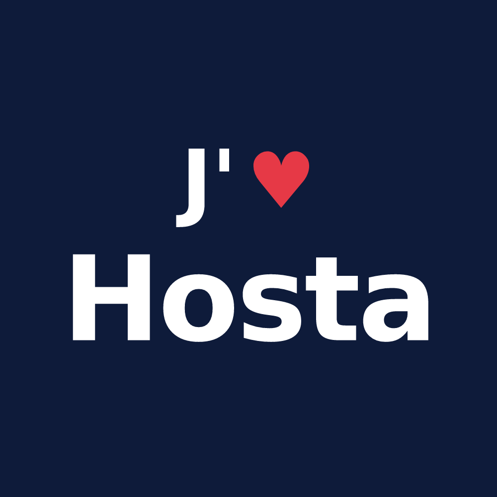 T-shirt personnalisé Hosta — design J'aime Hosta