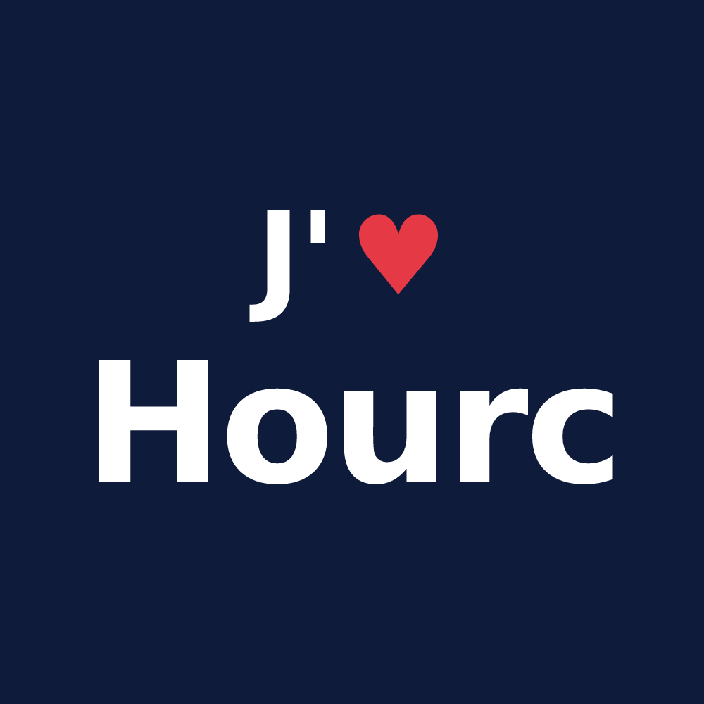 T-shirt personnalisé Hourc — design J'aime Hourc