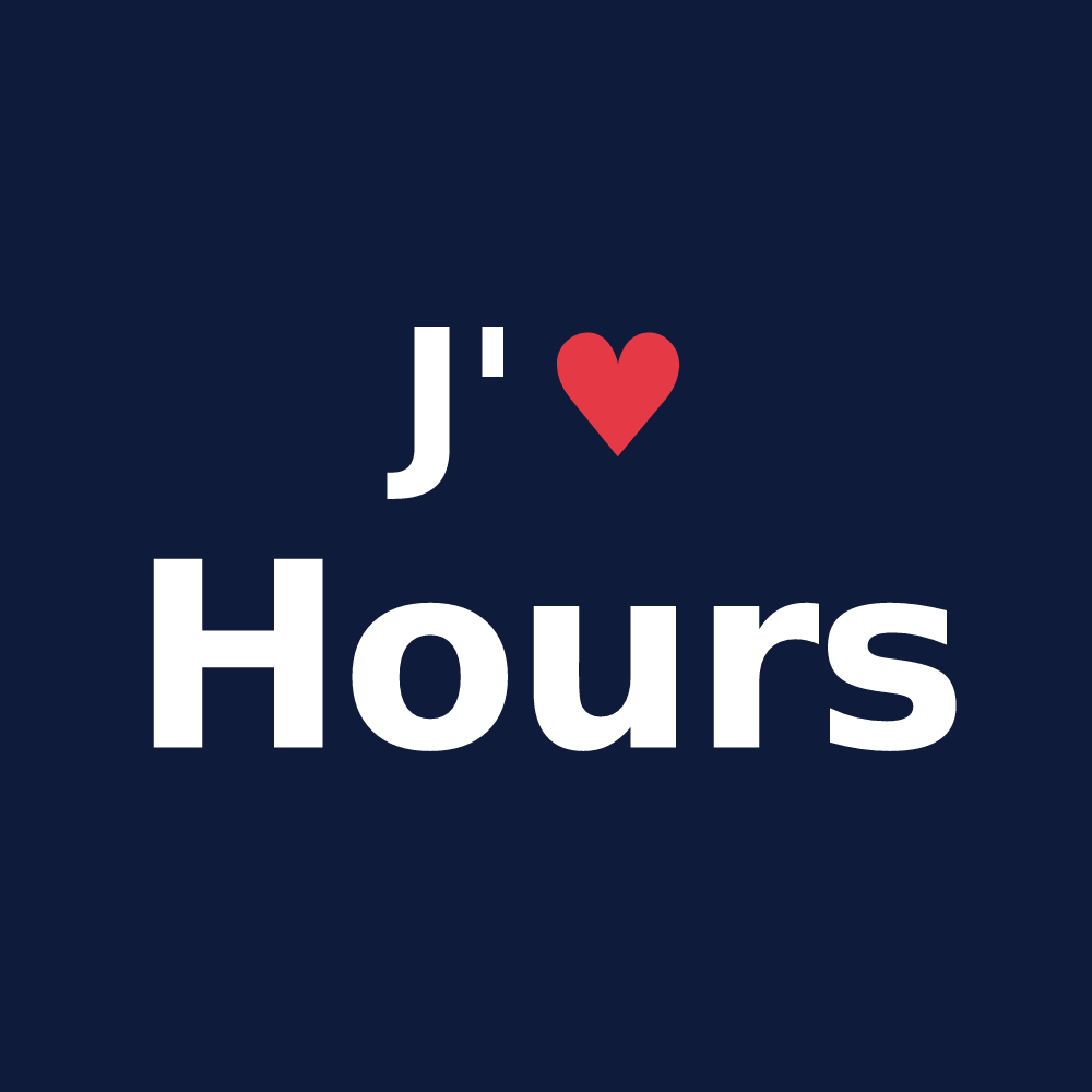 T-shirt personnalisé Hours — design J'aime Hours