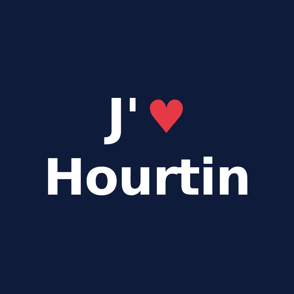 T-shirt personnalisé Hourtin — design J'aime Hourtin