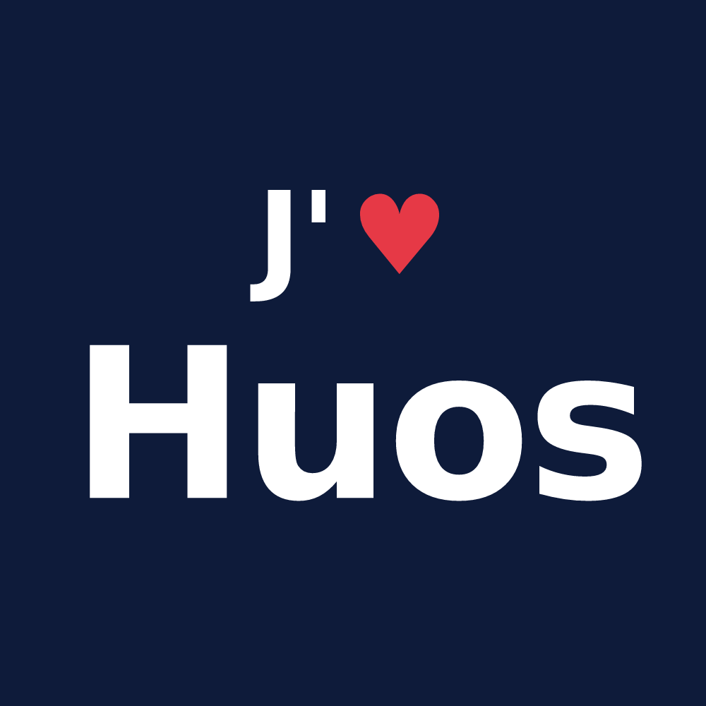 T-shirt personnalisé Huos — design J'aime Huos