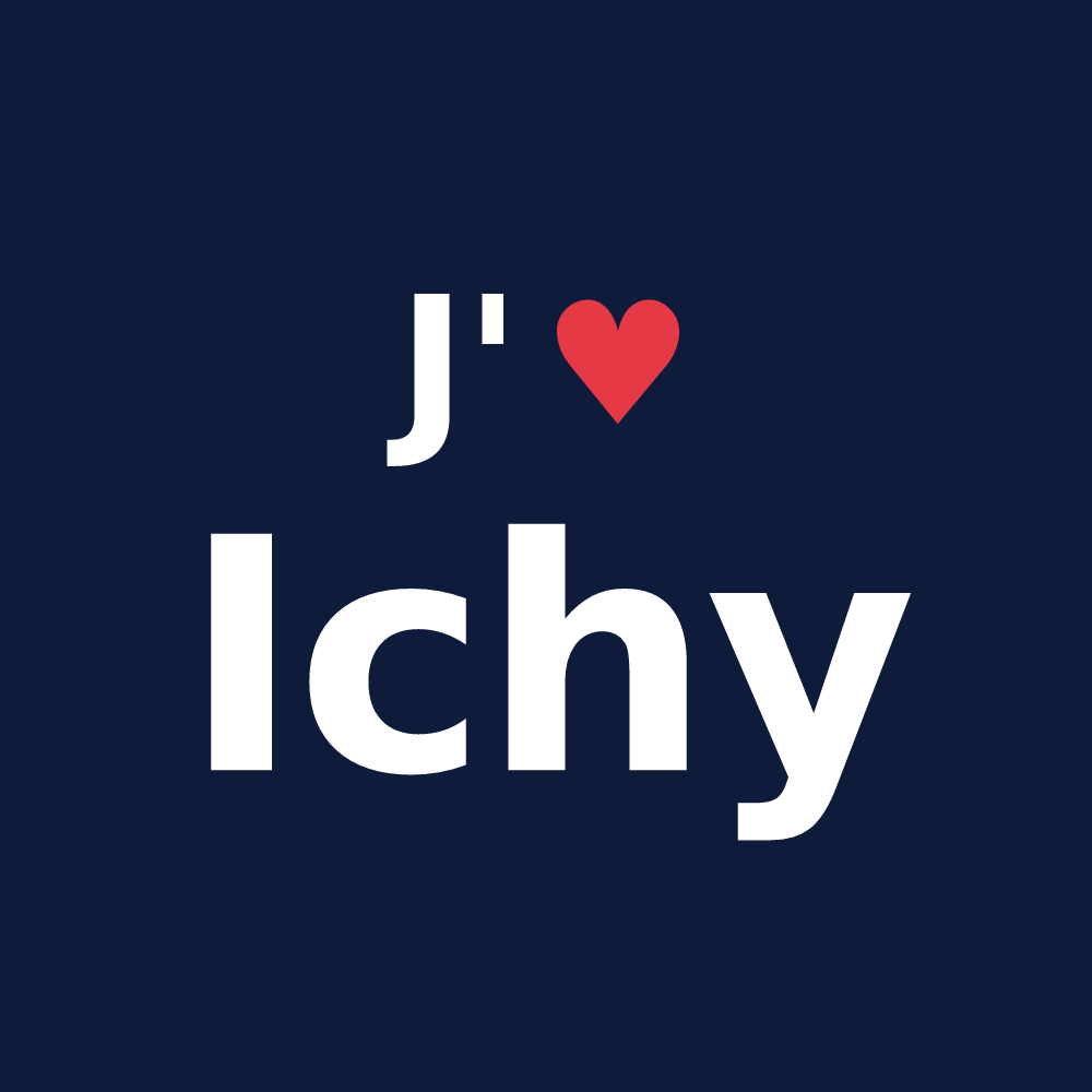 T-shirt personnalisé Ichy — design J'aime Ichy