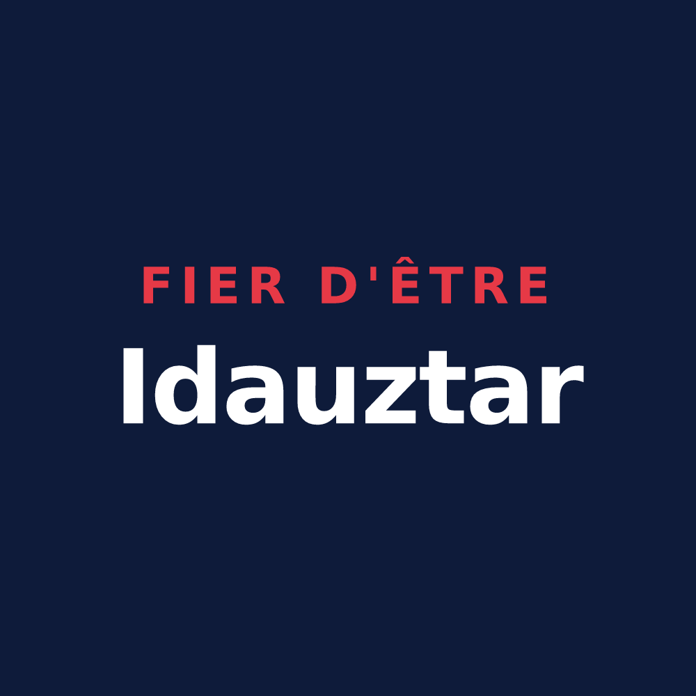 T-shirt « Fier d'être Idauztar » — design pour Idaux-Mendy