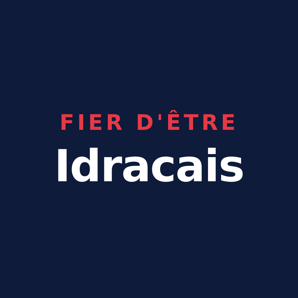 T-shirt « Fier d'être Idracais » — design pour Idrac-Respaillès
