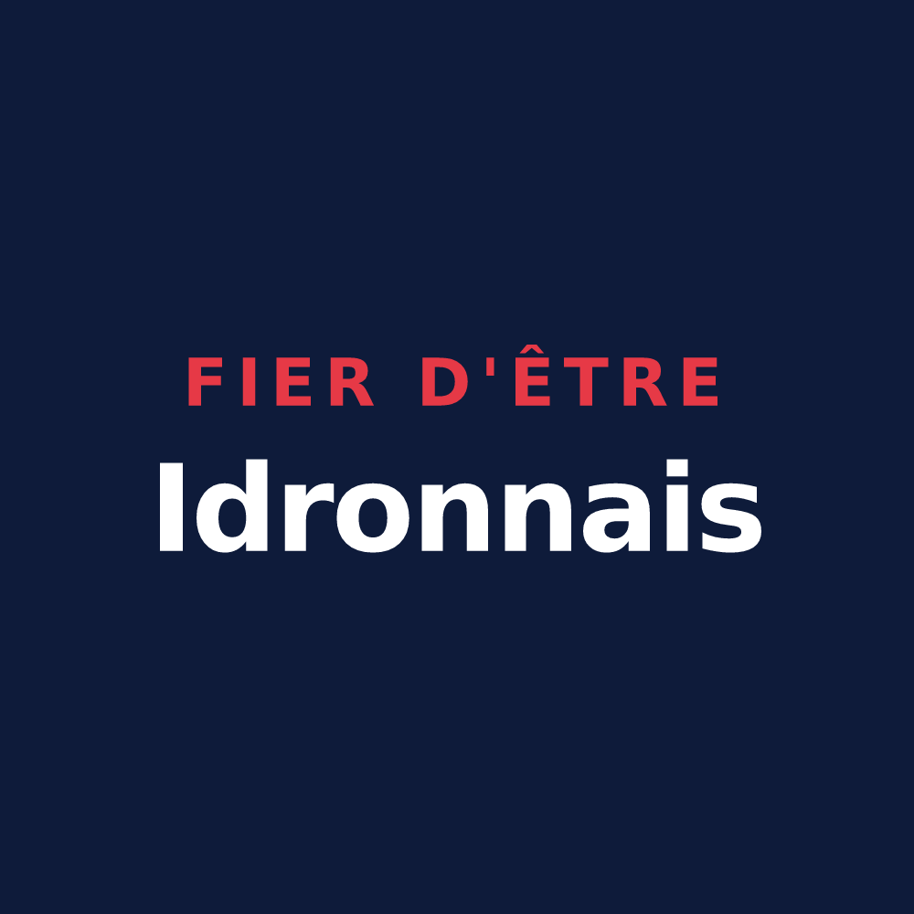 T-shirt « Fier d'être Idronnais » — design pour Idron