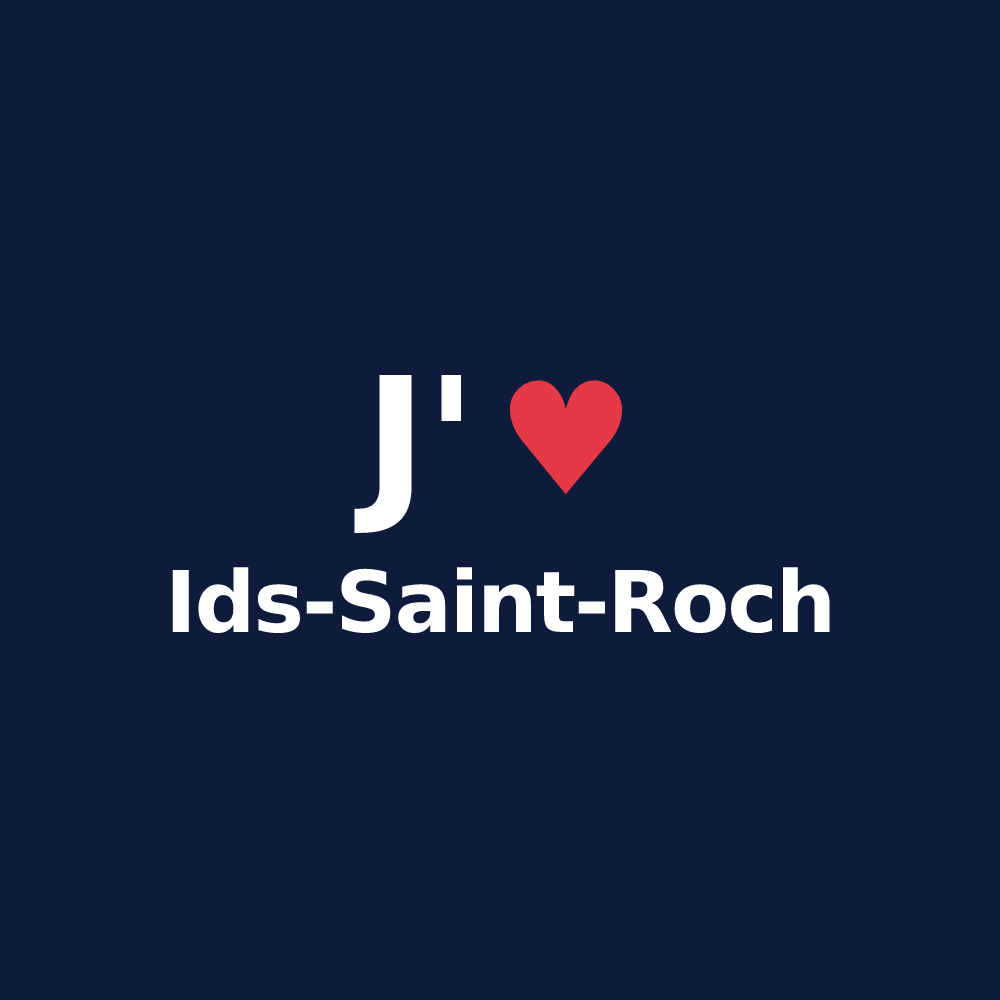 T-shirt personnalisé Ids-Saint-Roch — design J'aime Ids-Saint-Roch