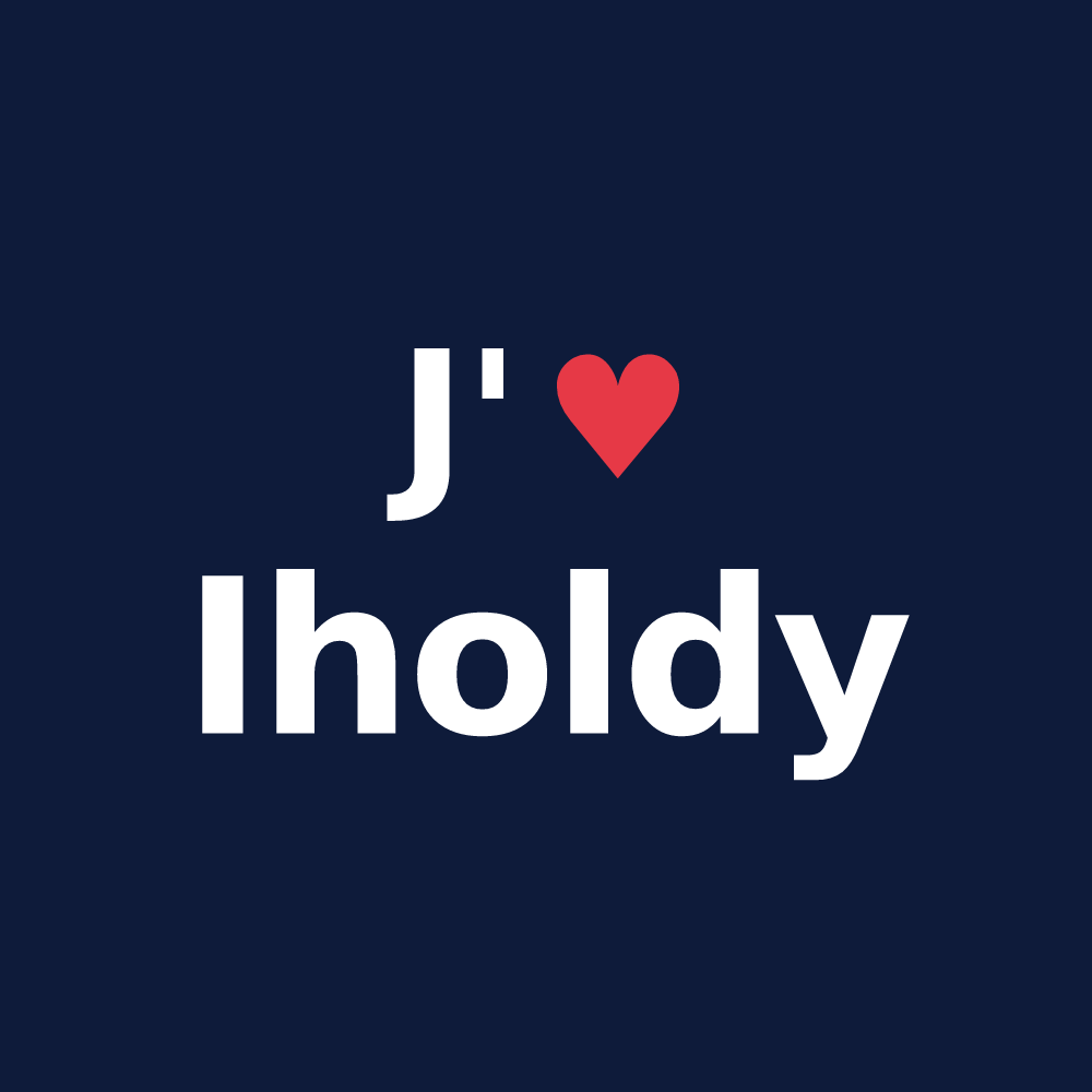 T-shirt personnalisé Iholdy — design J'aime Iholdy
