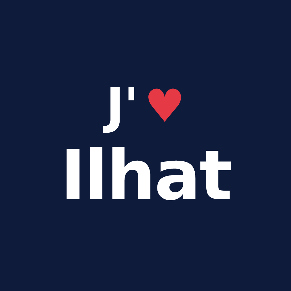 T-shirt personnalisé Ilhat — design J'aime Ilhat