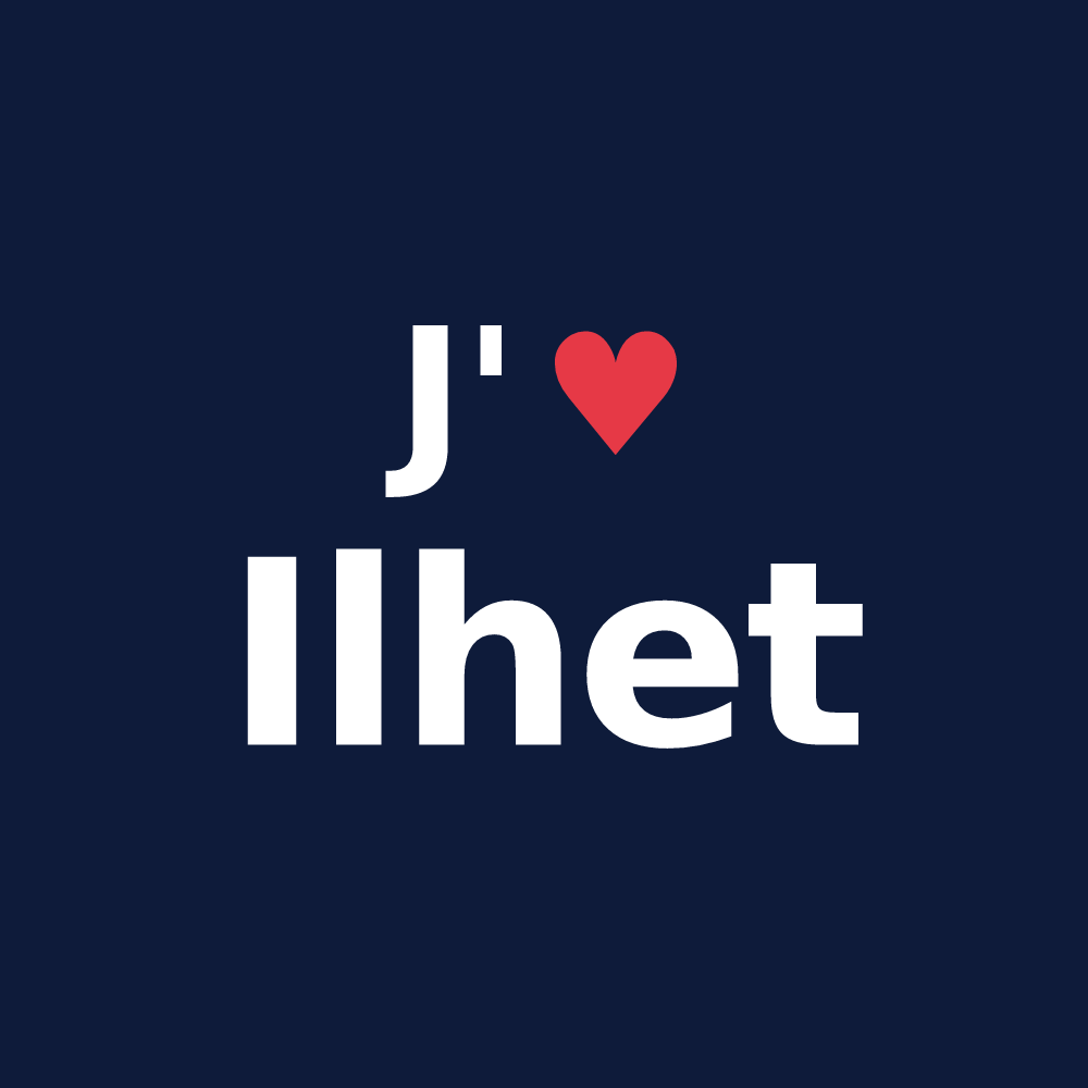 T-shirt personnalisé Ilhet — design J'aime Ilhet