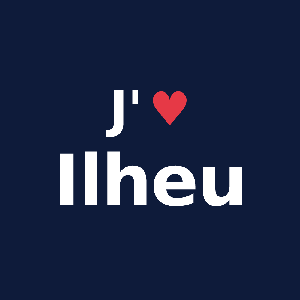 T-shirt personnalisé Ilheu — design J'aime Ilheu