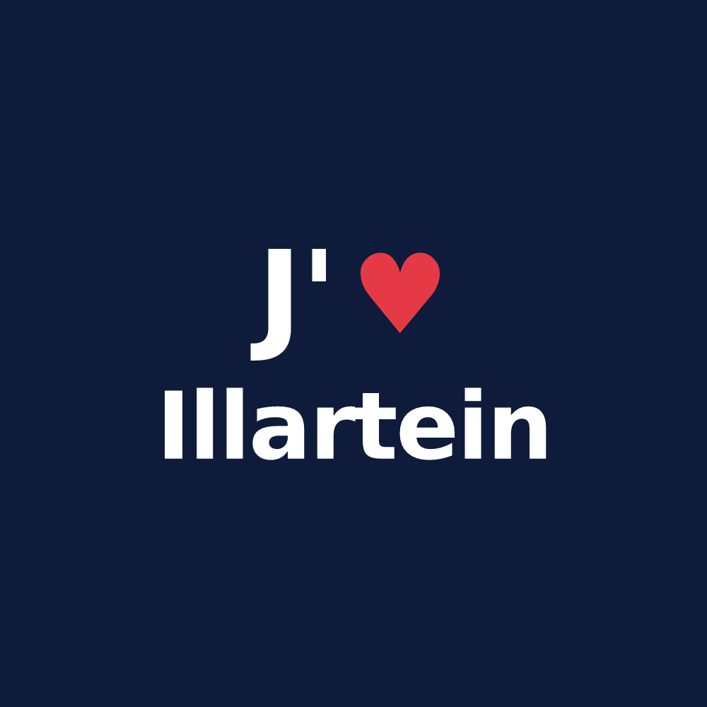 T-shirt personnalisé Illartein — design J'aime Illartein