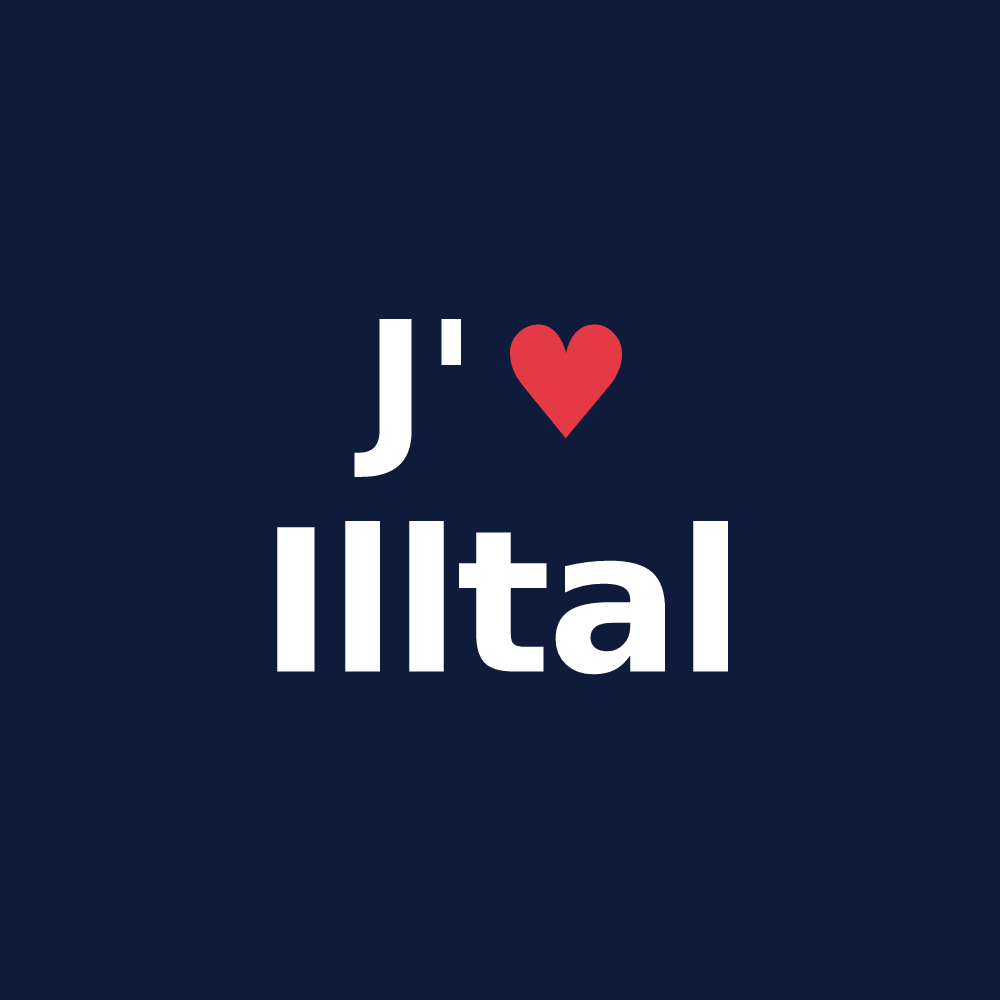 T-shirt personnalisé Illtal — design J'aime Illtal