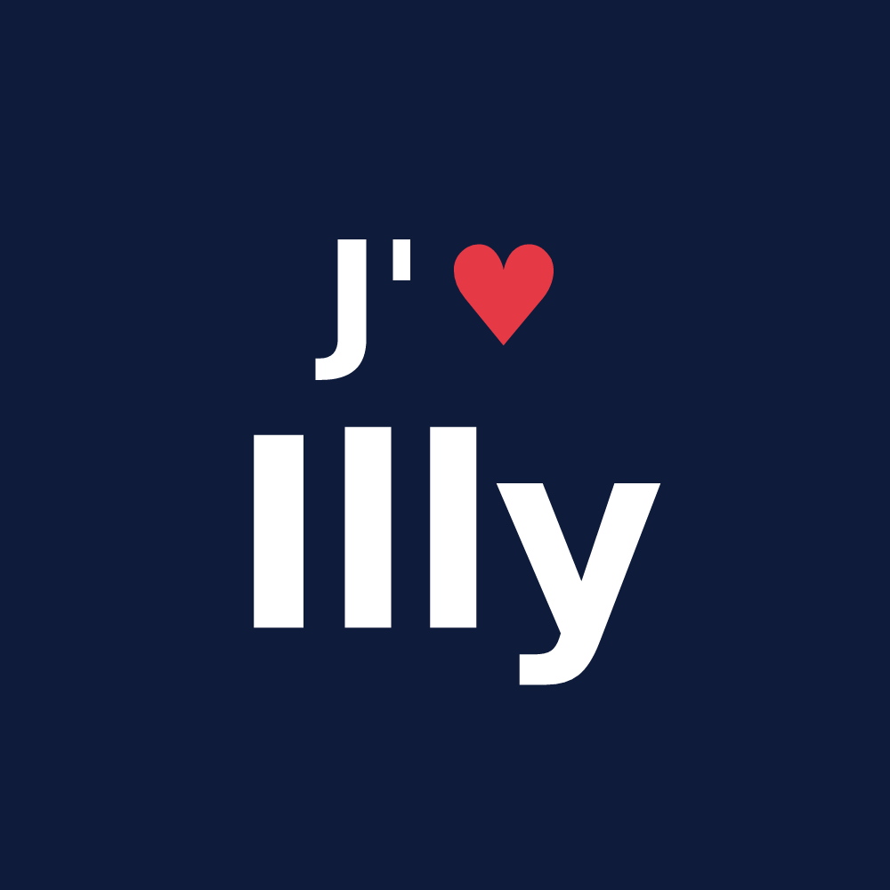 T-shirt personnalisé Illy — design J'aime Illy