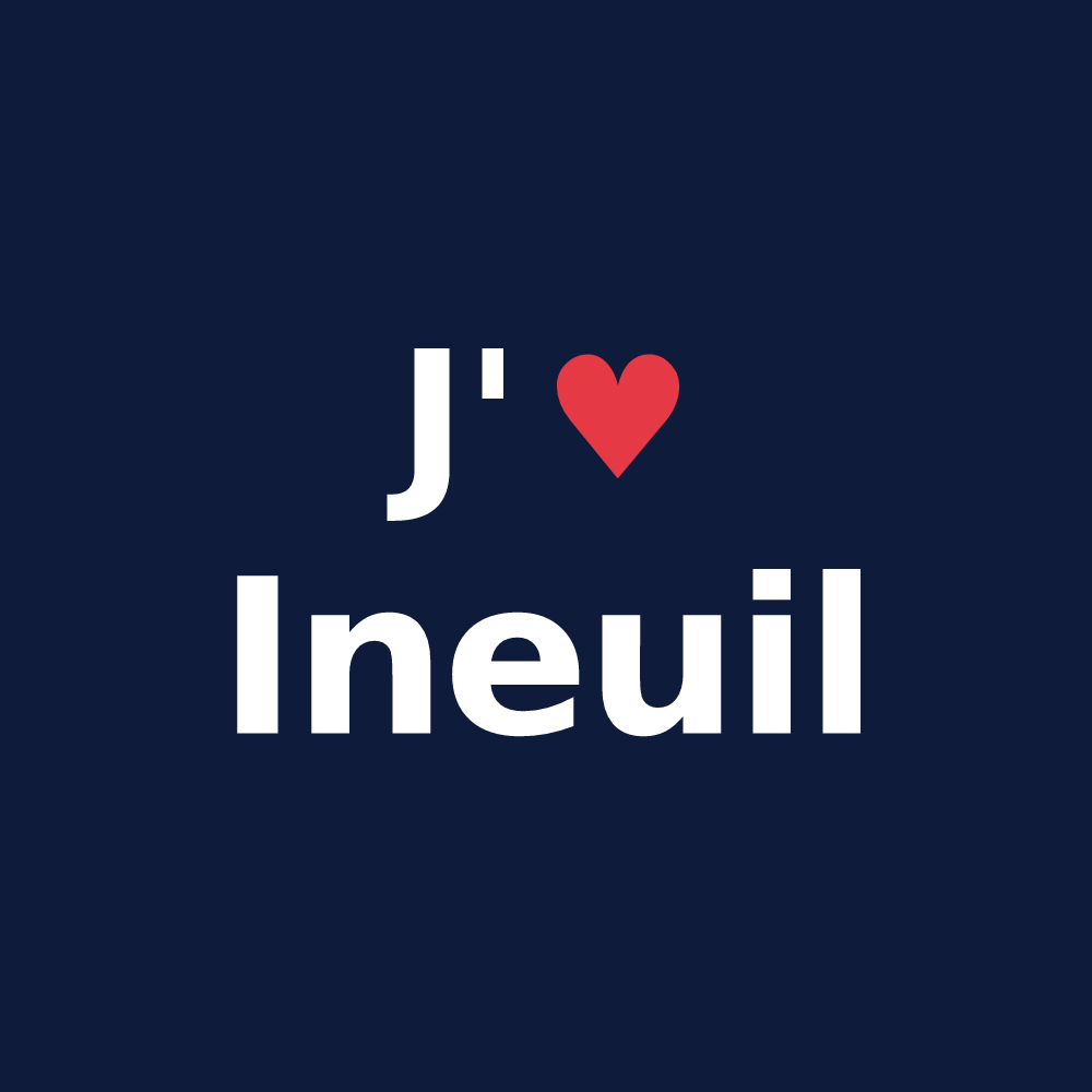 T-shirt personnalisé Ineuil — design J'aime Ineuil