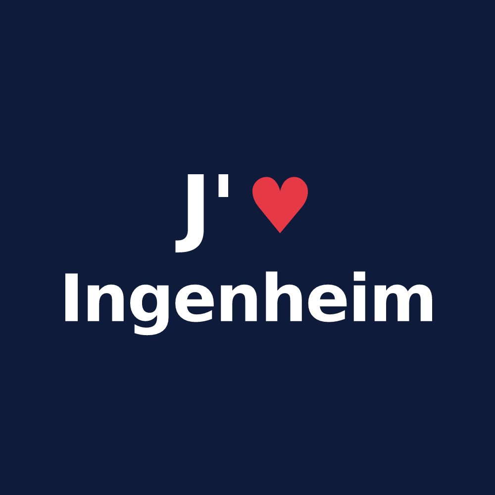 T-shirt personnalisé Ingenheim — design J'aime Ingenheim