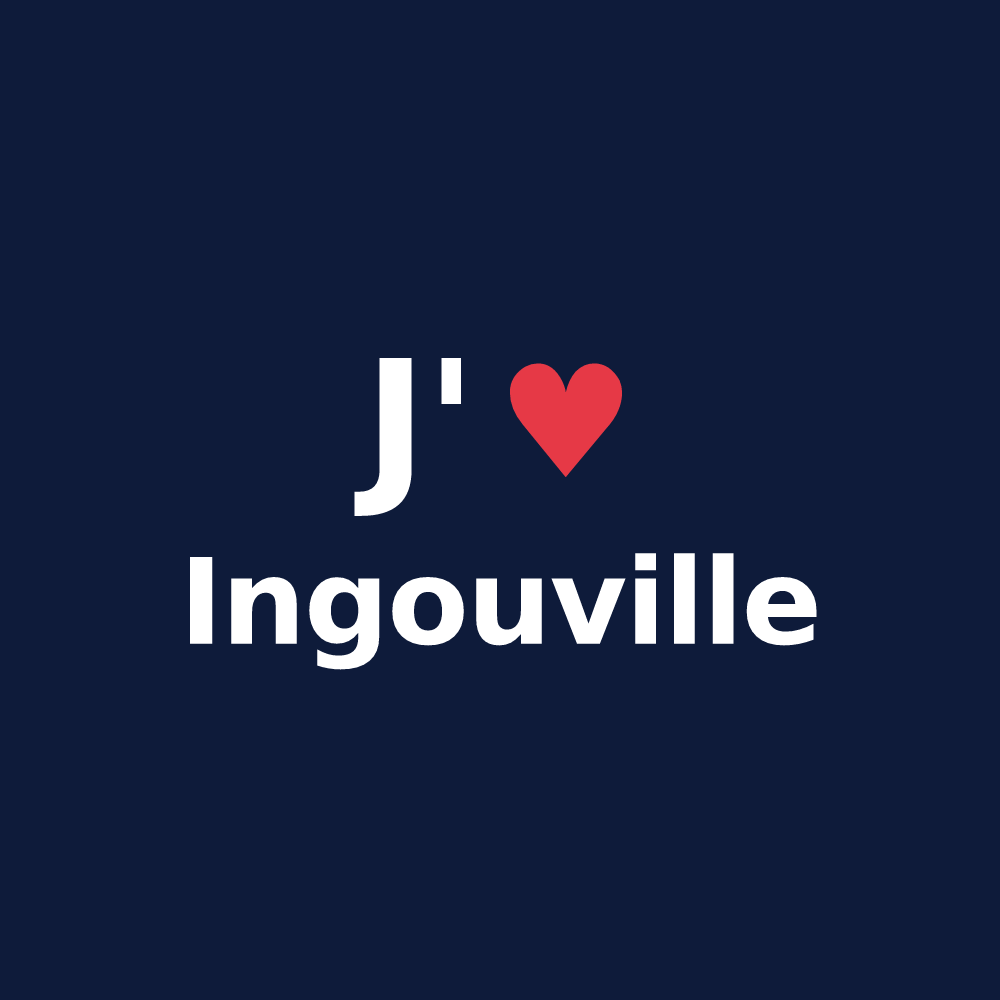 T-shirt personnalisé Ingouville — design J'aime Ingouville
