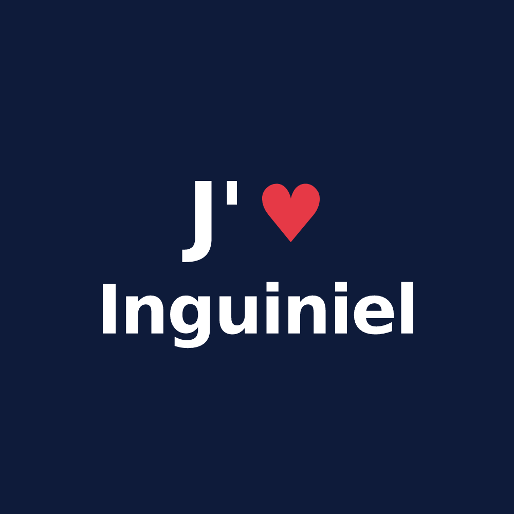 T-shirt personnalisé Inguiniel — design J'aime Inguiniel