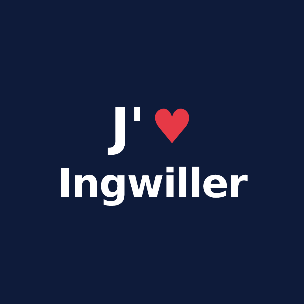 T-shirt personnalisé Ingwiller — design J'aime Ingwiller