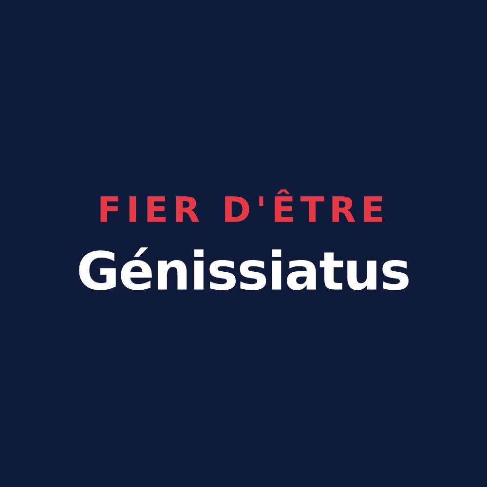 T-shirt « Fier d'être Génissiatus » — design pour Injoux-Génissiat
