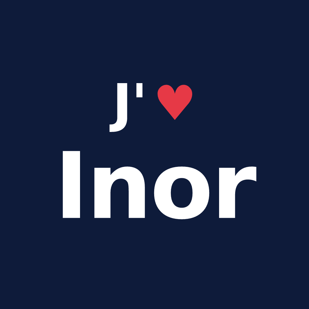 T-shirt personnalisé Inor — design J'aime Inor