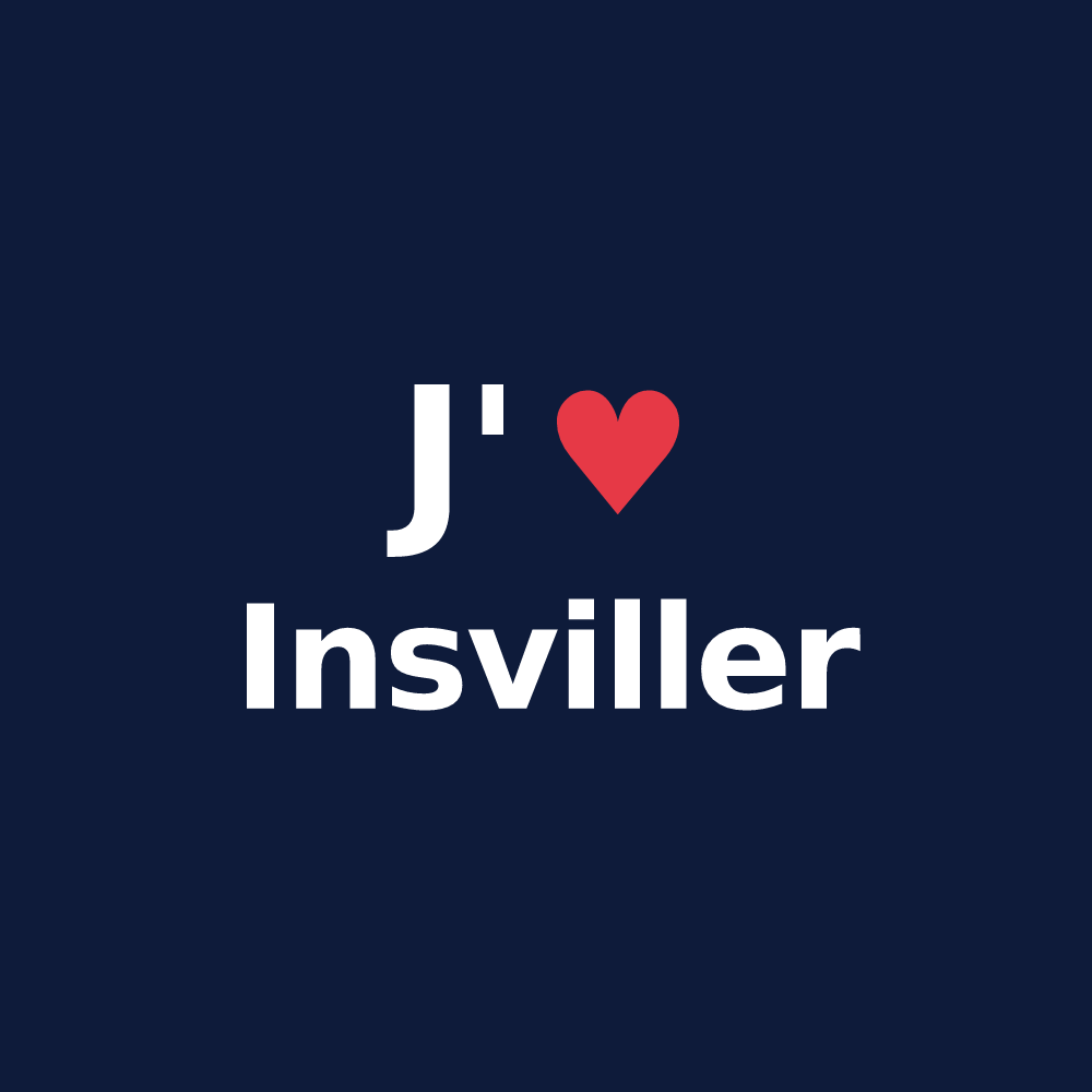 T-shirt personnalisé Insviller — design J'aime Insviller