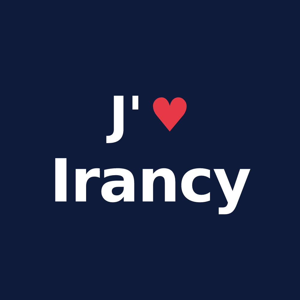 T-shirt personnalisé Irancy — design J'aime Irancy