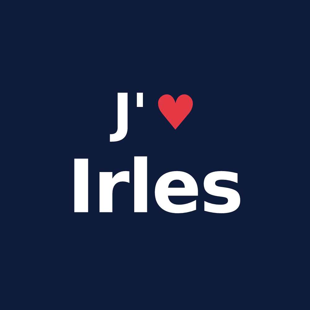 T-shirt personnalisé Irles — design J'aime Irles