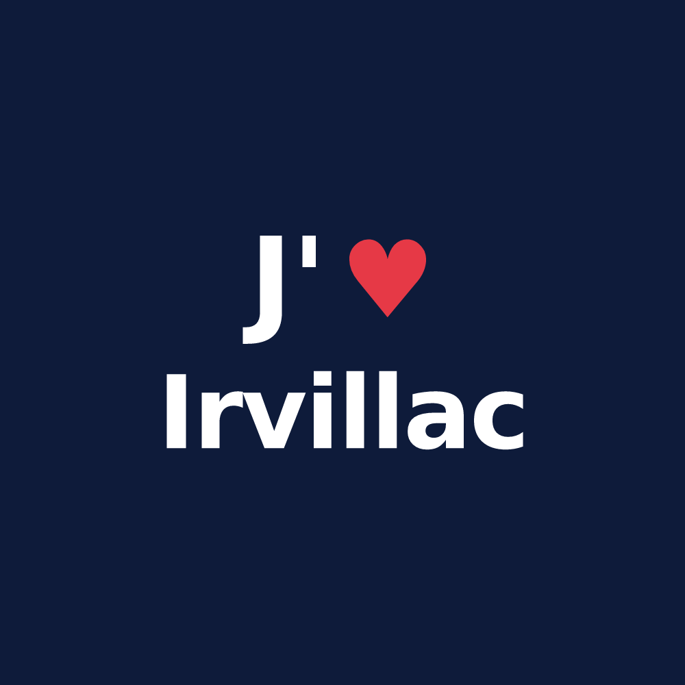 T-shirt personnalisé Irvillac — design J'aime Irvillac