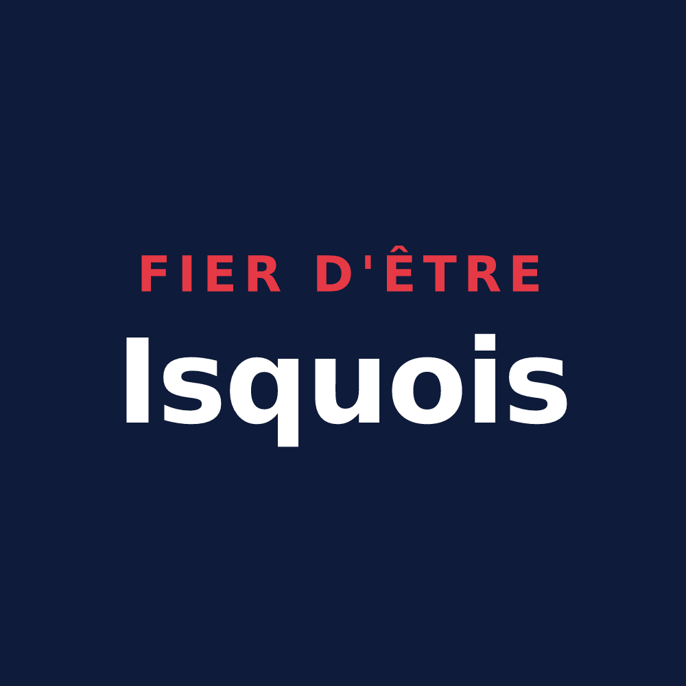 T-shirt « Fier d'être Isquois » — design pour Isques