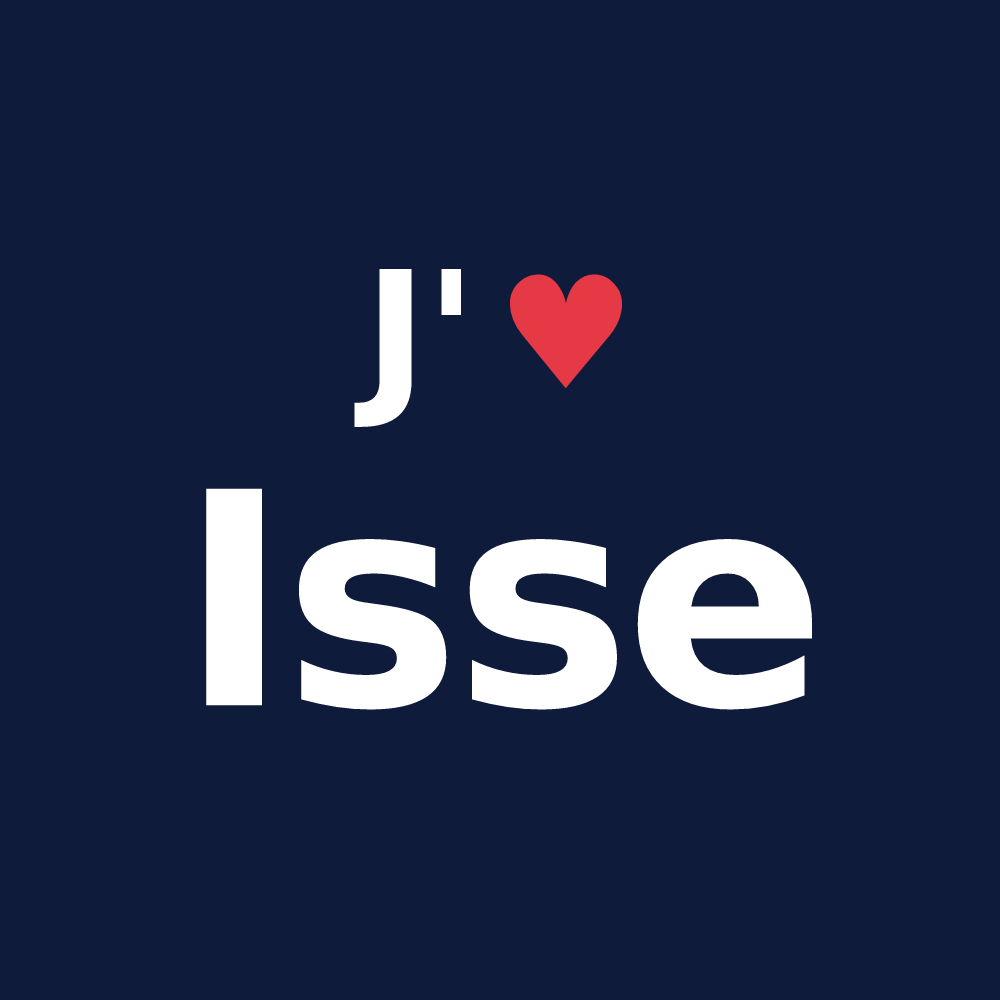 T-shirt personnalisé Isse — design J'aime Isse