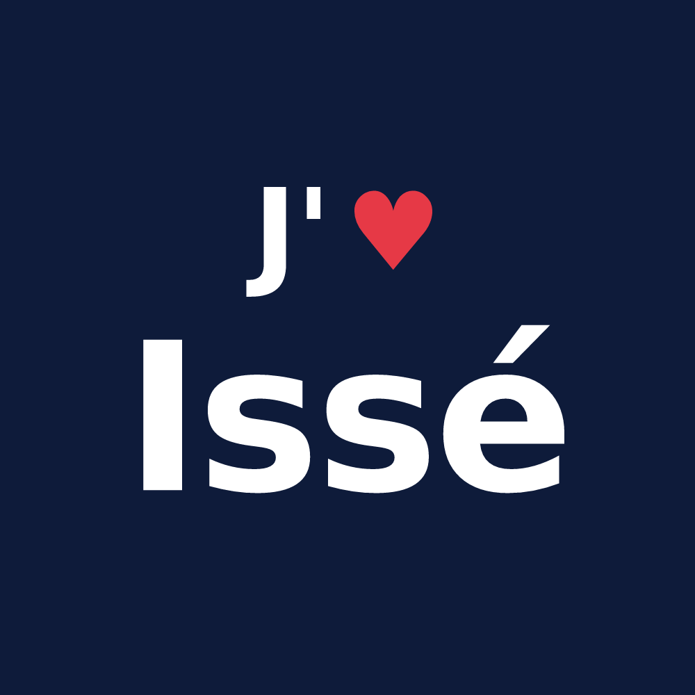 T-shirt personnalisé Issé — design « J'aime Issé » imprimé sur le t-shirt