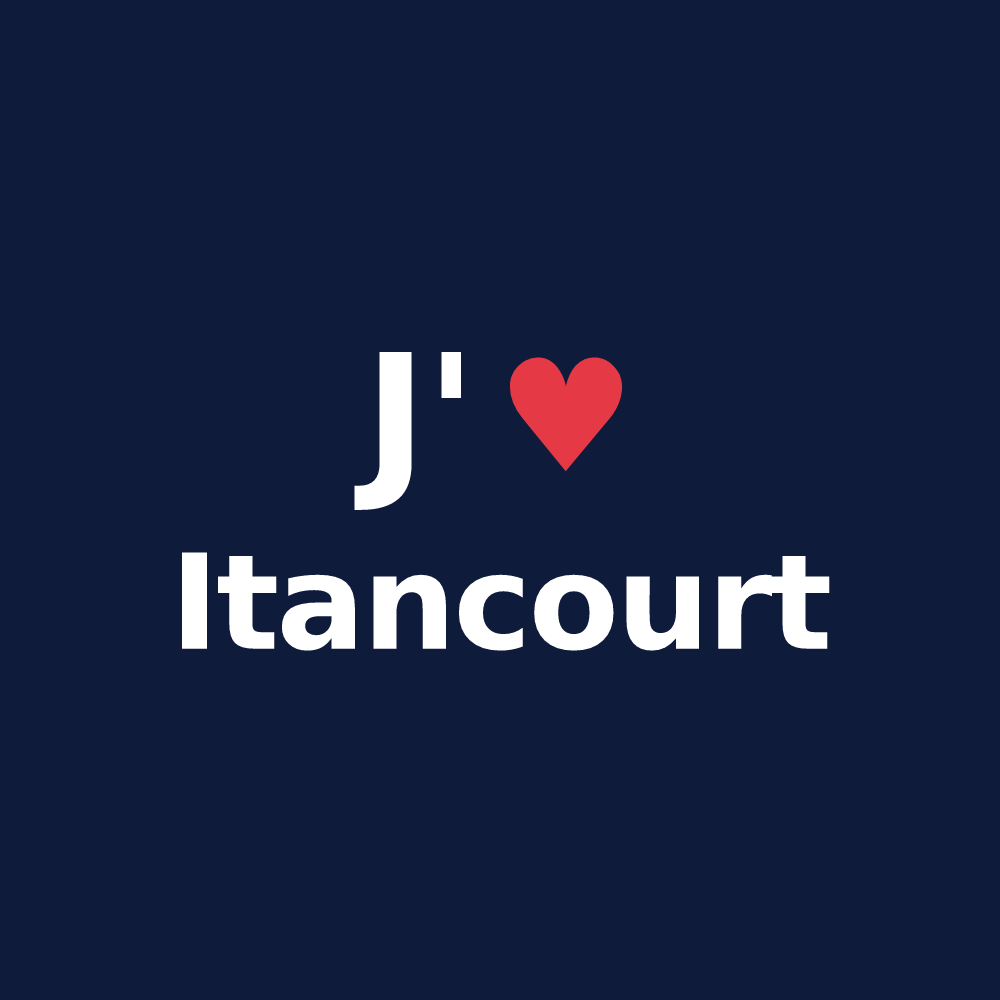 T-shirt personnalisé Itancourt — design J'aime Itancourt