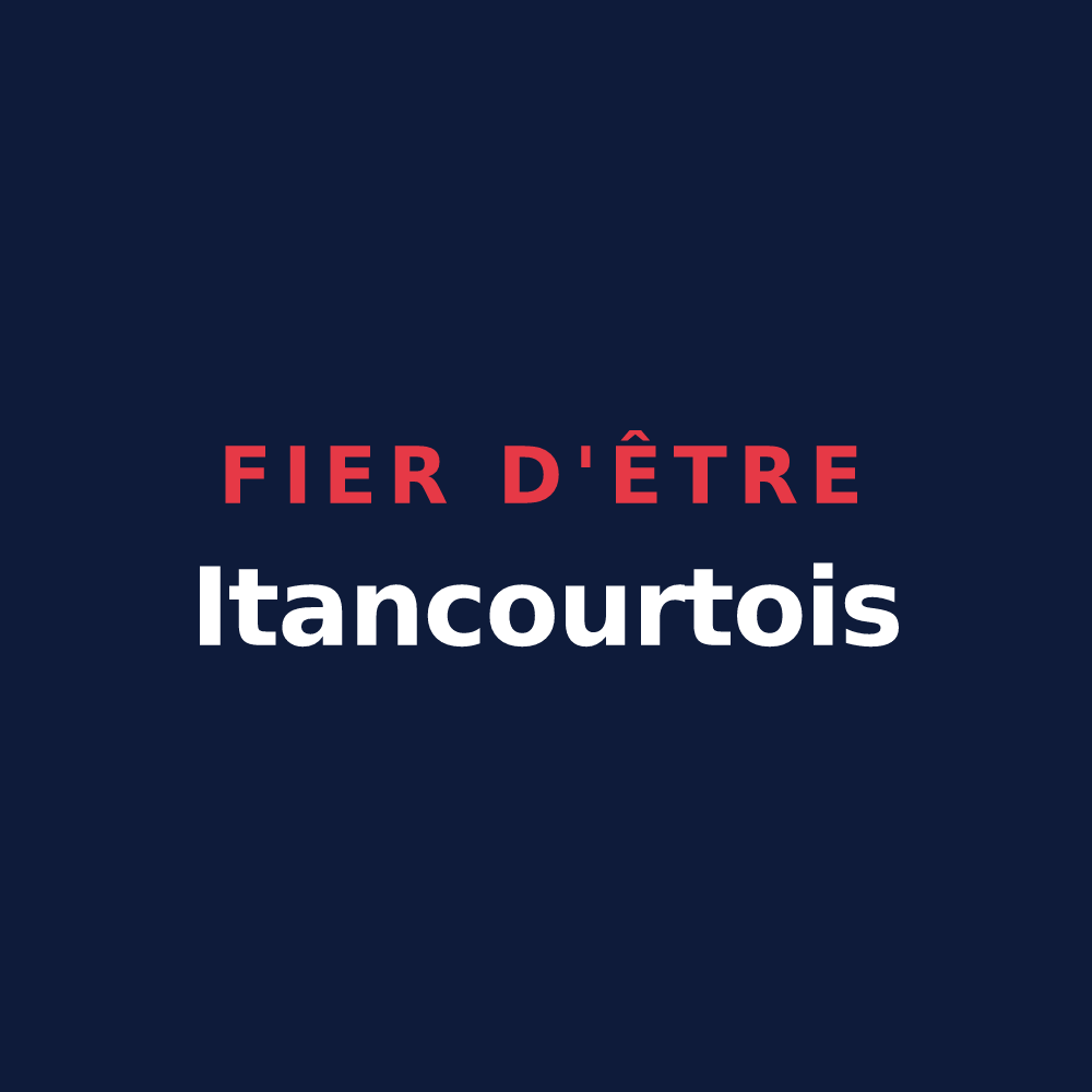 T-shirt « Fier d'être Itancourtois » — design pour Itancourt