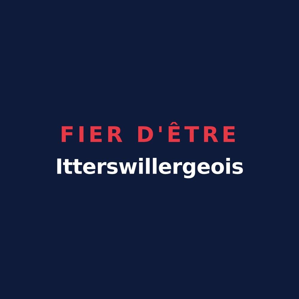 T-shirt « Fier d'être Itterswillergeois » — design pour Itterswiller