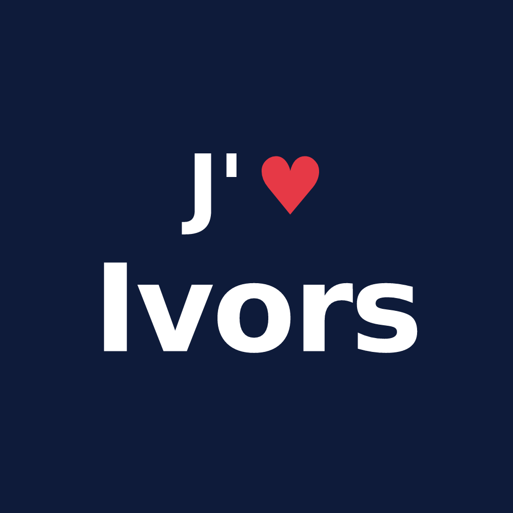 T-shirt personnalisé Ivors — design J'aime Ivors